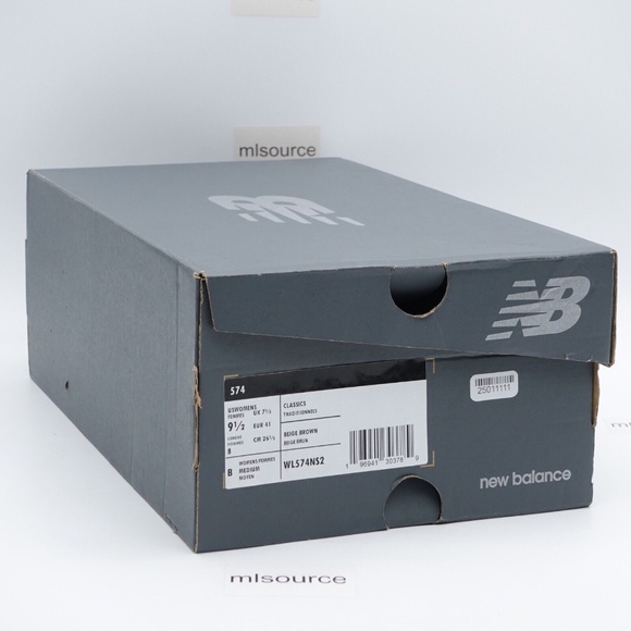 NEW New Balance 574 Sneakers WL574NS2 Sandstone/Mushroom/Angora - Picture 7 of 7